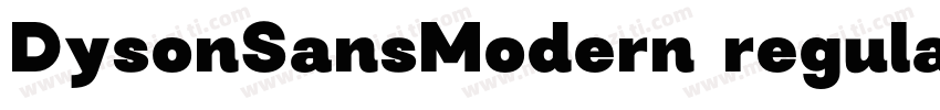DysonSansModern regular字体转换